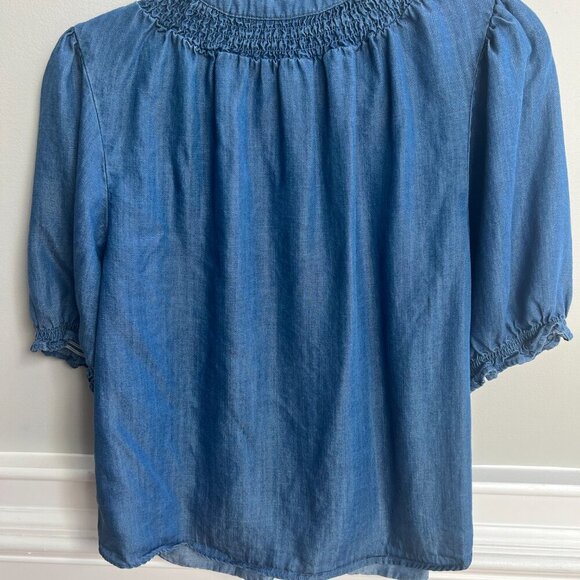 DRAPER JAMES - ELBOW SLEEVE BUTTON FRONT TOP - SIZE S - Picture 8 of 8